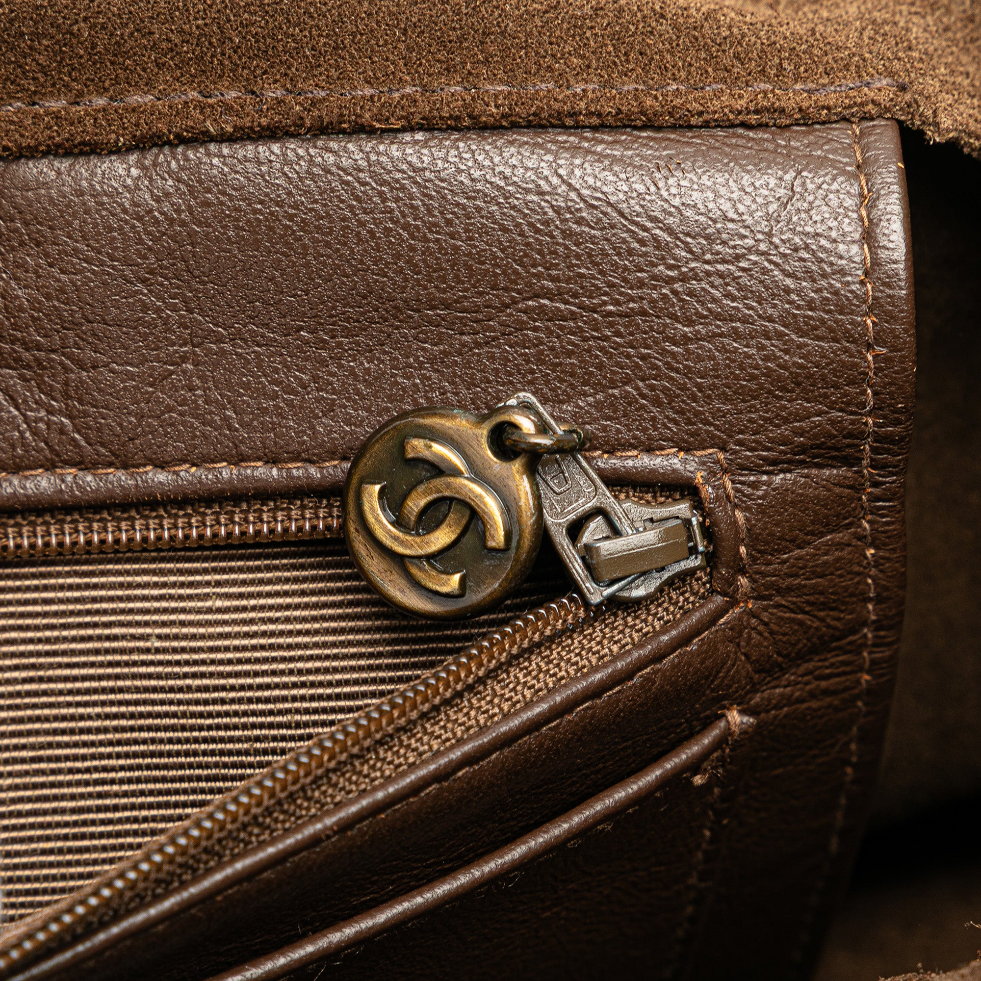 Suede Logo Strap Tote