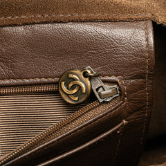 Suede Logo Strap Tote