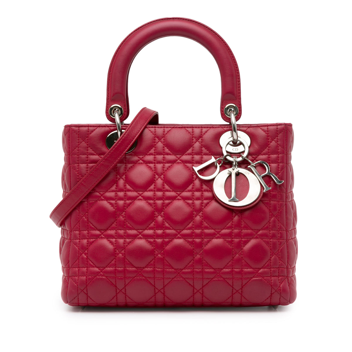 Medium Lambskin Cannage Lady Dior_0