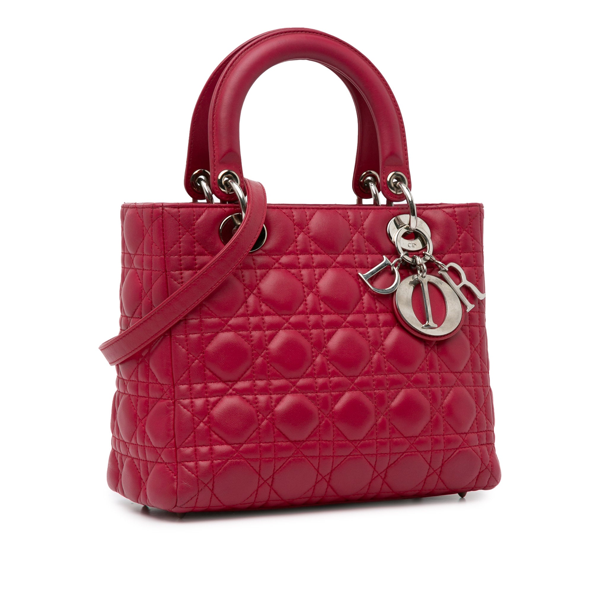 Medium Lambskin Cannage Lady Dior_1