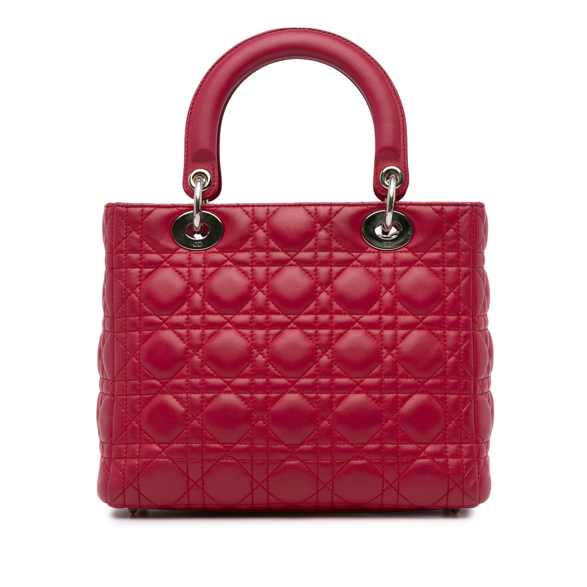 Medium Lambskin Cannage Lady Dior_2