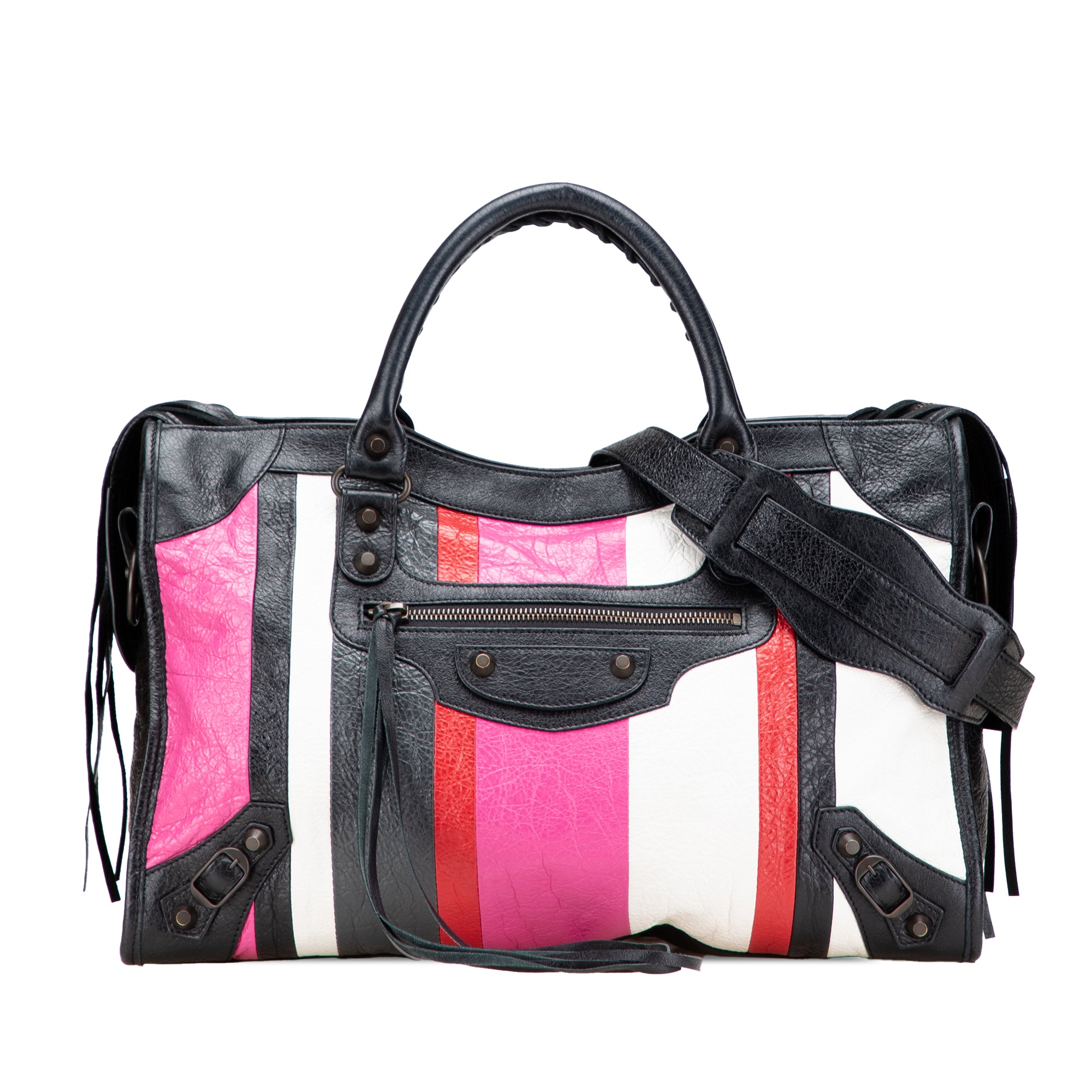 Lambskin Motocross Arena Multicolore Classic City Satchel