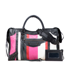 Lambskin Motocross Arena Multicolore Classic City Satchel