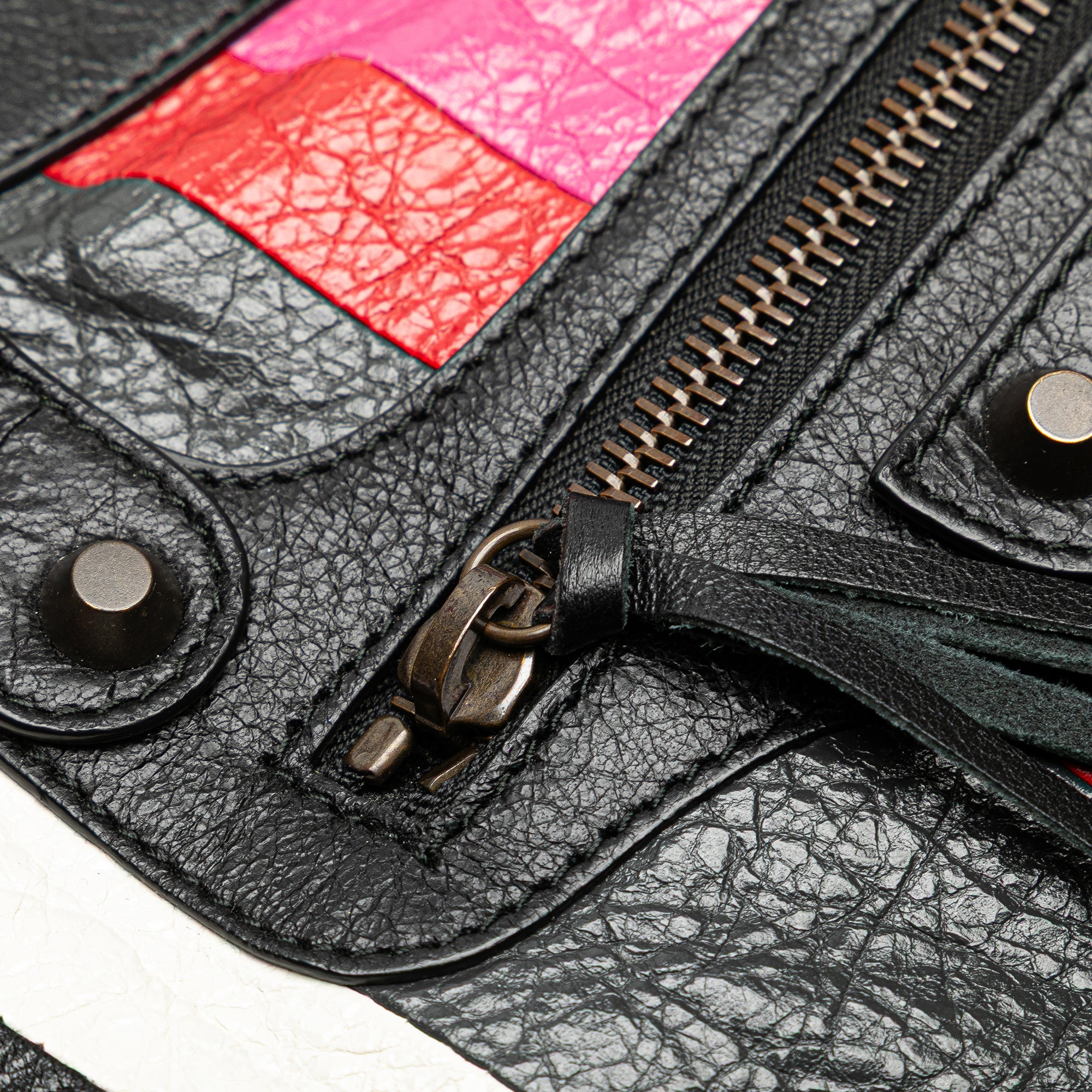 Lambskin Motocross Arena Multicolore Classic City Satchel