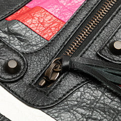 Lambskin Motocross Arena Multicolore Classic City Satchel