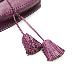 Nappa Anagram Tassel Crossbody