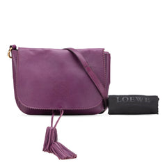 Nappa Anagram Tassel Crossbody