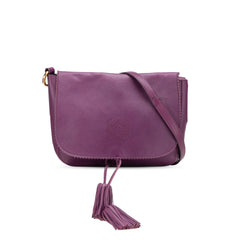 Nappa Anagram Tassel Crossbody