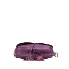 Nappa Anagram Tassel Crossbody