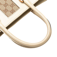 Calfskin and GG Canvas Nailhead Tote