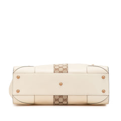 Calfskin and GG Canvas Nailhead Tote