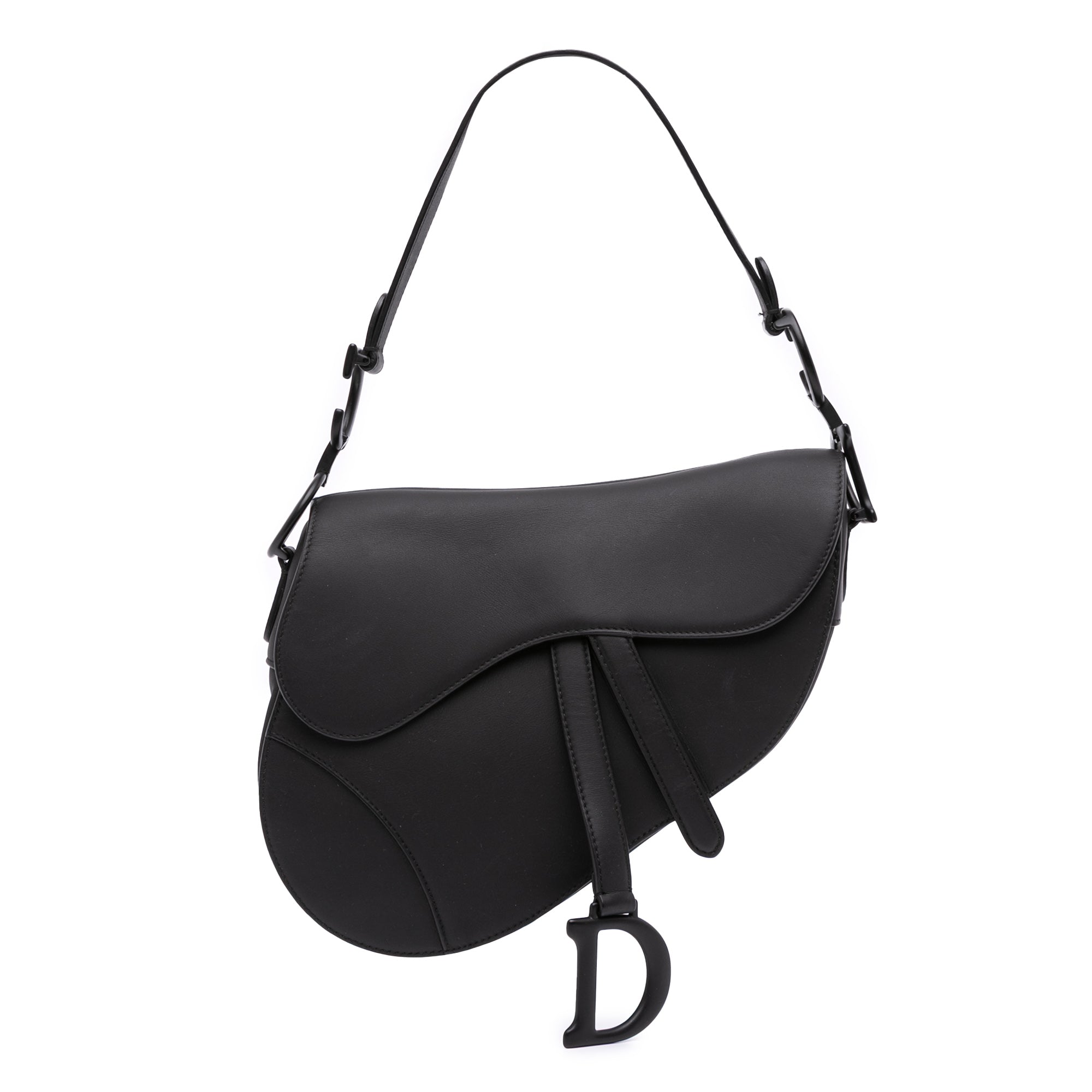 Ultra Matte Calfskin Saddle Bag