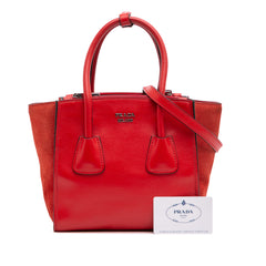 Small Glace Calf Twin Pocket Satchel