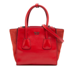 Small Glace Calf Twin Pocket Satchel