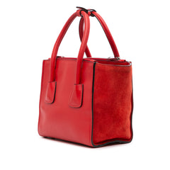 Small Glace Calf Twin Pocket Satchel
