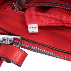 Small Glace Calf Twin Pocket Satchel