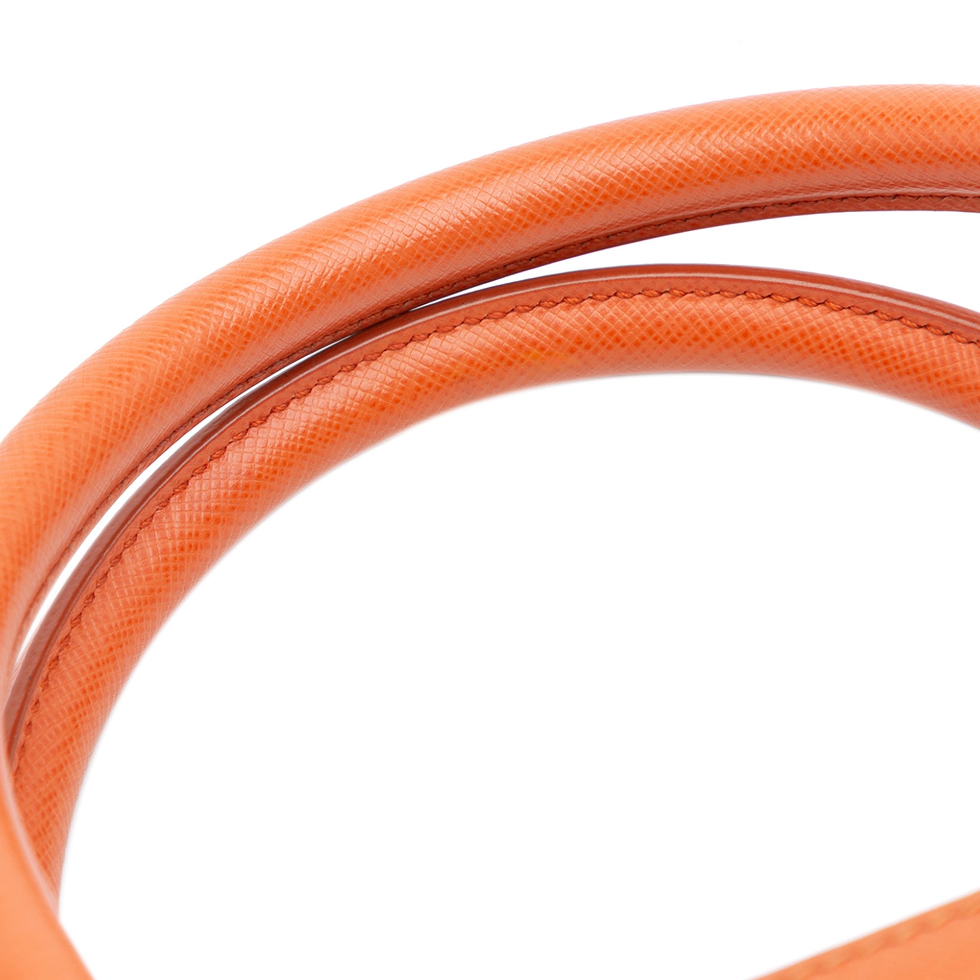 Small Saffiano Lux Galleria Double Zip Satchel