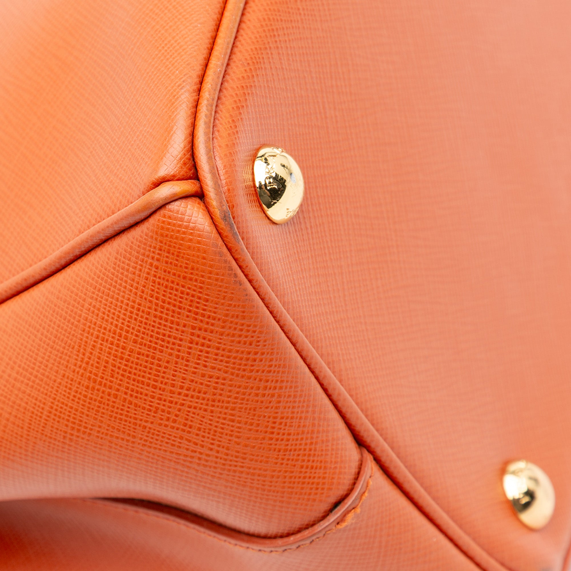 Small Saffiano Lux Galleria Double Zip Satchel