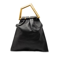 Leather Open Triangle Sac Handbag