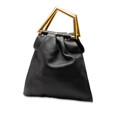 Leather Open Triangle Sac Handbag