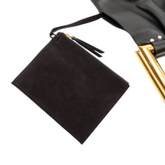 Leather Open Triangle Sac Handbag