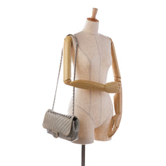 Medium Chevron Calfskin Stud Wars Flap