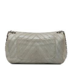 Medium Chevron Calfskin Stud Wars Flap