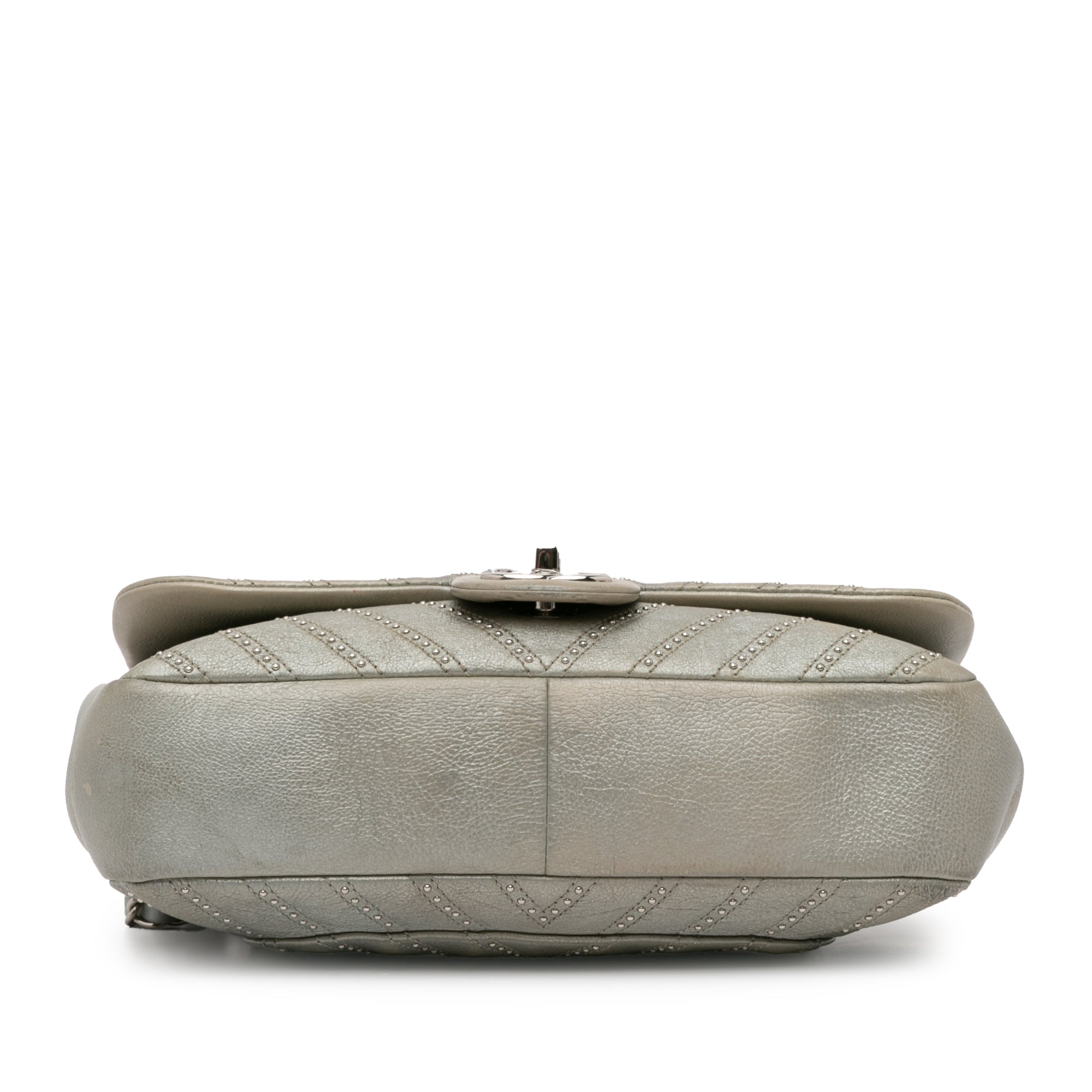 Medium Chevron Calfskin Stud Wars Flap