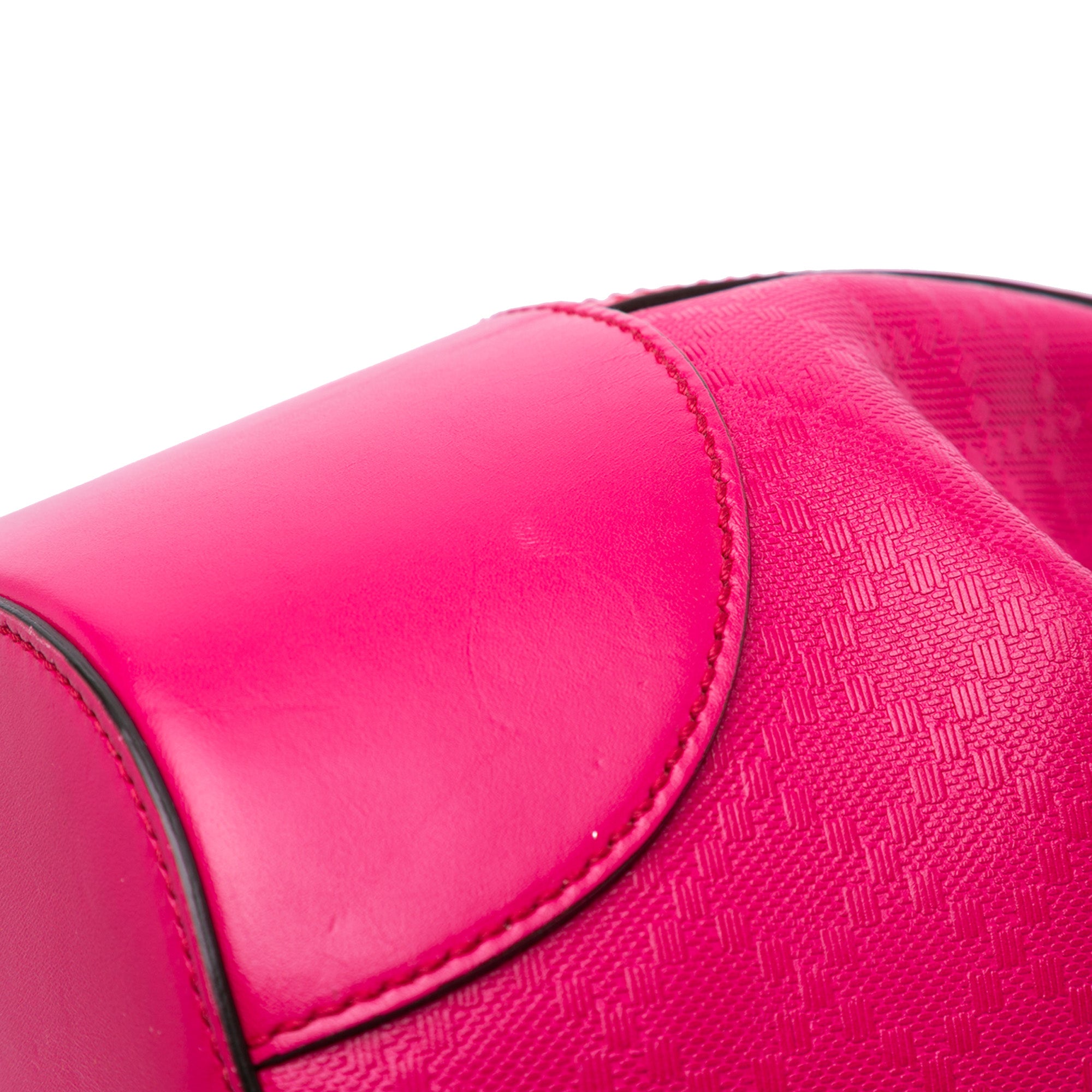 Diamante Leather Bright Bucket Bag