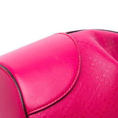 Diamante Leather Bright Bucket Bag