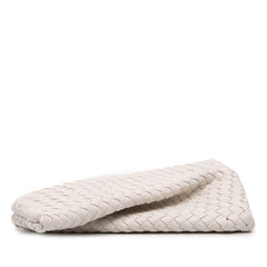 Lambskin Padded Intreccio Crisscross Clutch