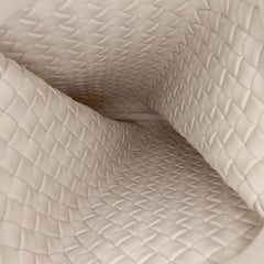 Lambskin Padded Intreccio Crisscross Clutch