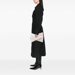 Lambskin Padded Intreccio Crisscross Clutch