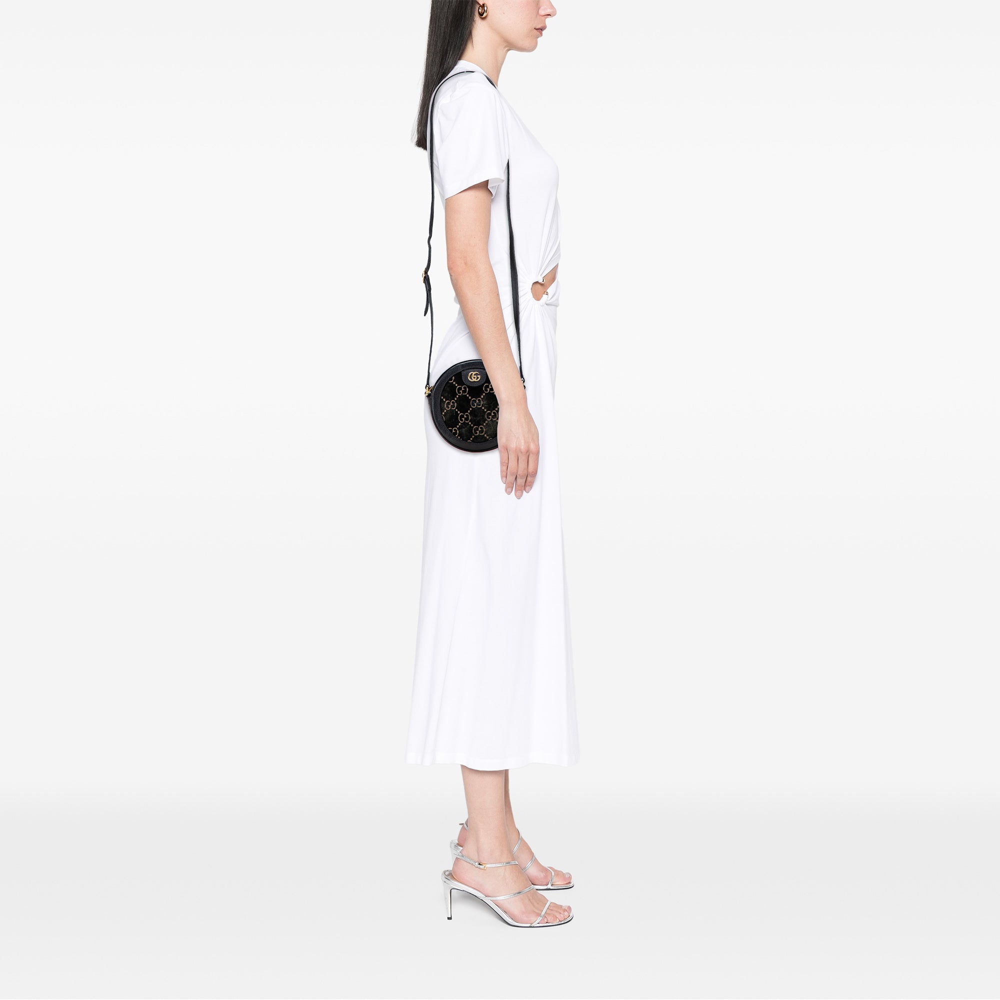 GG Marmont Velvet Round Crossbody