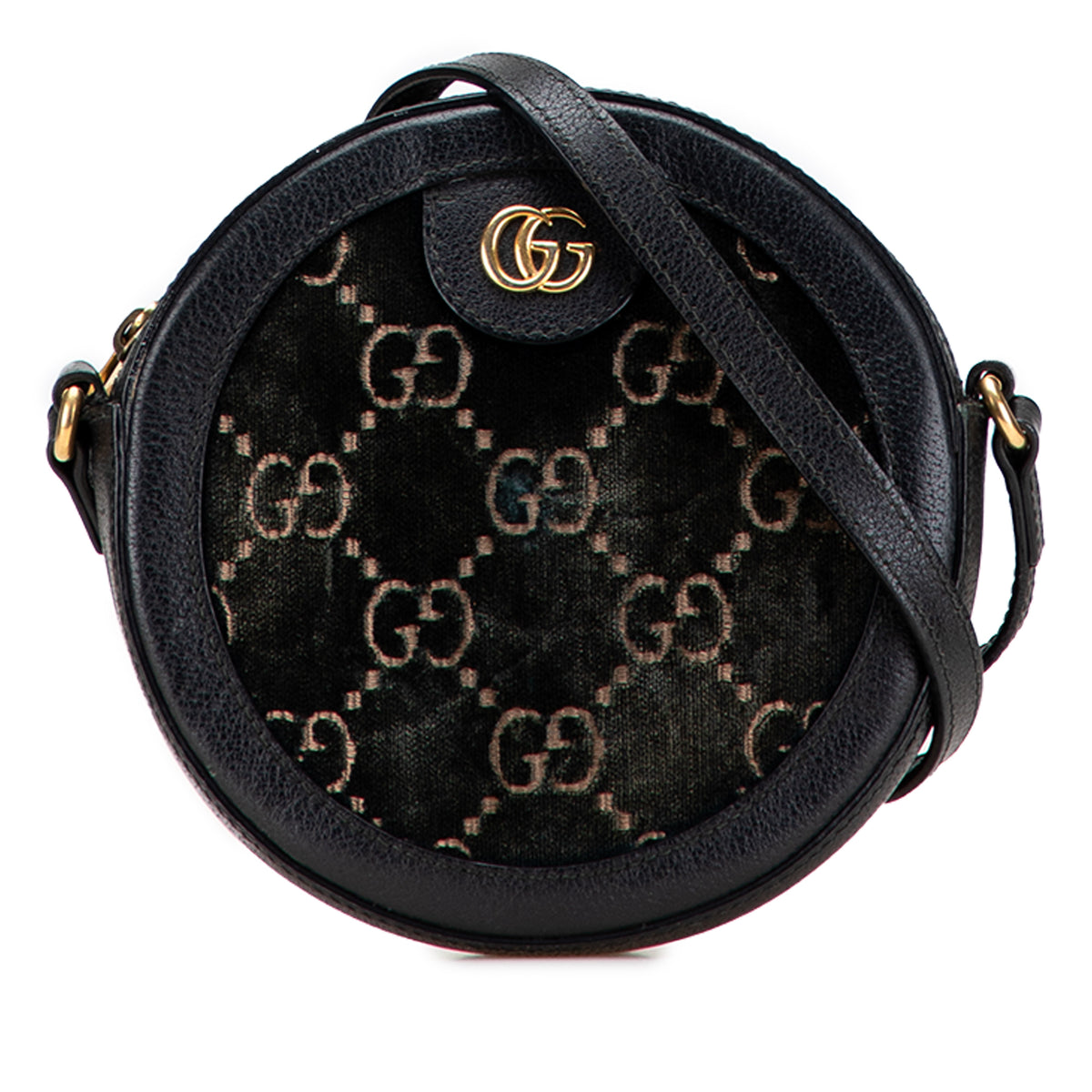 GG Marmont Velvet Round Crossbody