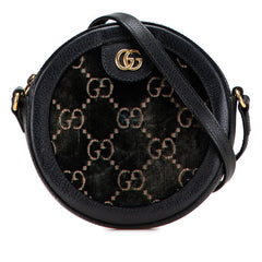 GG Marmont Velvet Round Crossbody