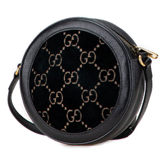 GG Marmont Velvet Round Crossbody