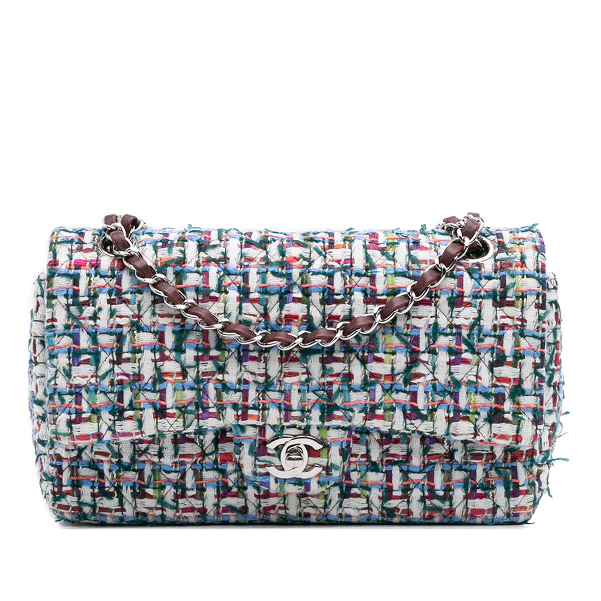 Medium Classic Tweed Double Flap