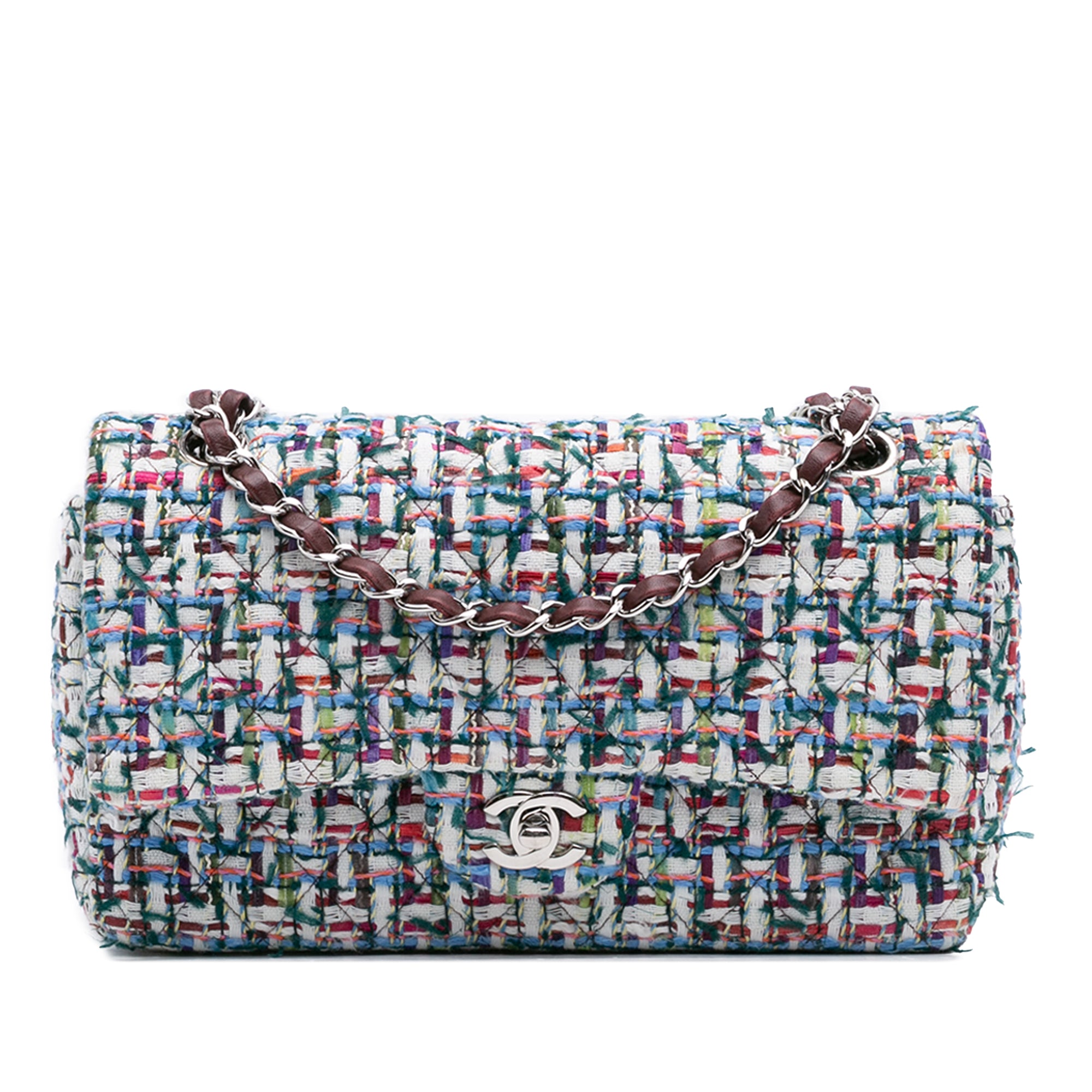 Medium Classic Tweed Double Flap