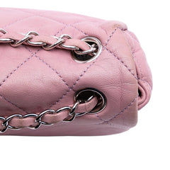 Medium Bicolor Lambskin and Calfskin CC Chain Flap