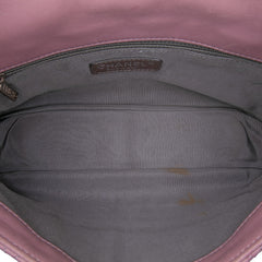 Medium Bicolor Lambskin and Calfskin CC Chain Flap