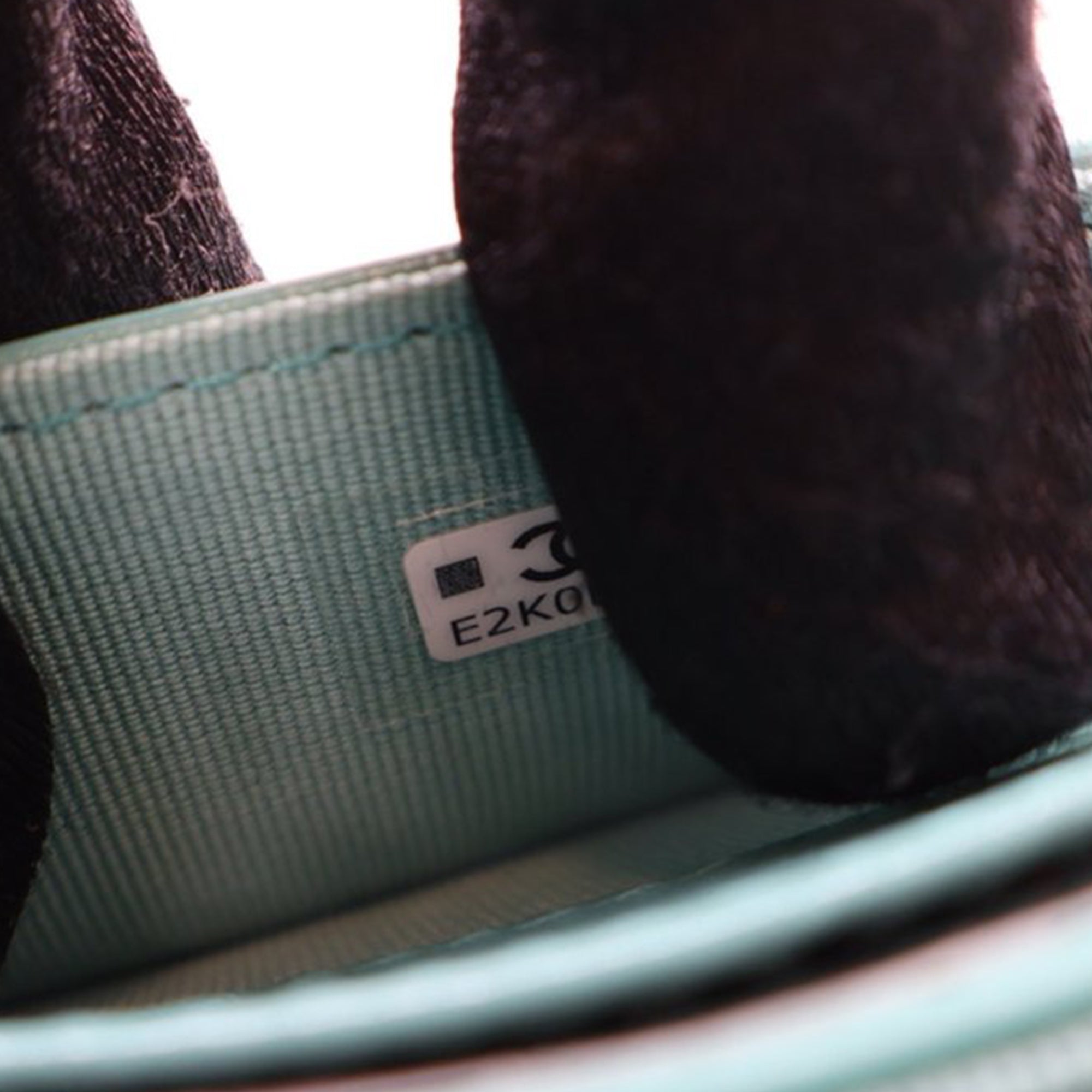 CC Quilted Calfskin Flap Card Holder