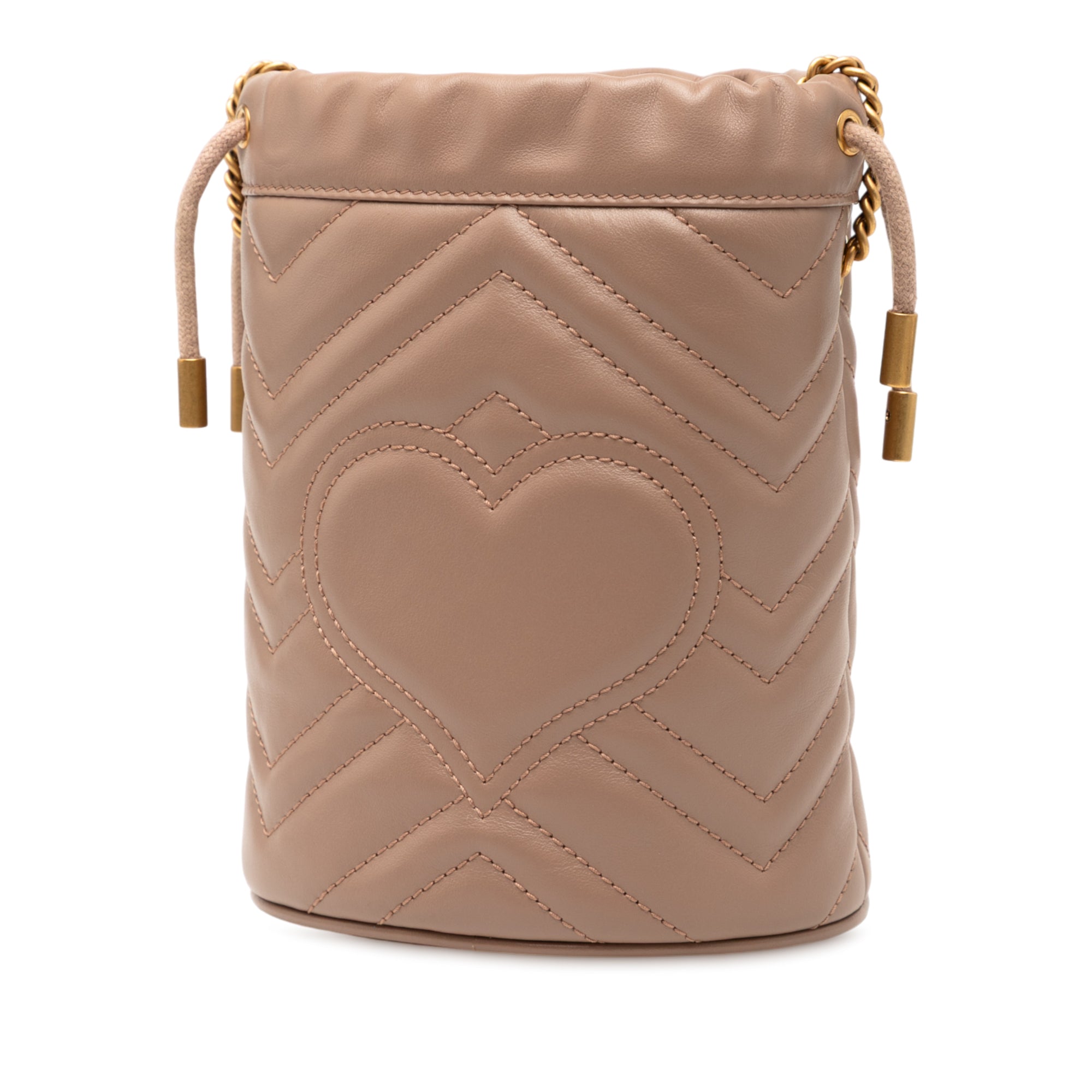 Small GG Marmont Leather Matelasse Bucket Bag