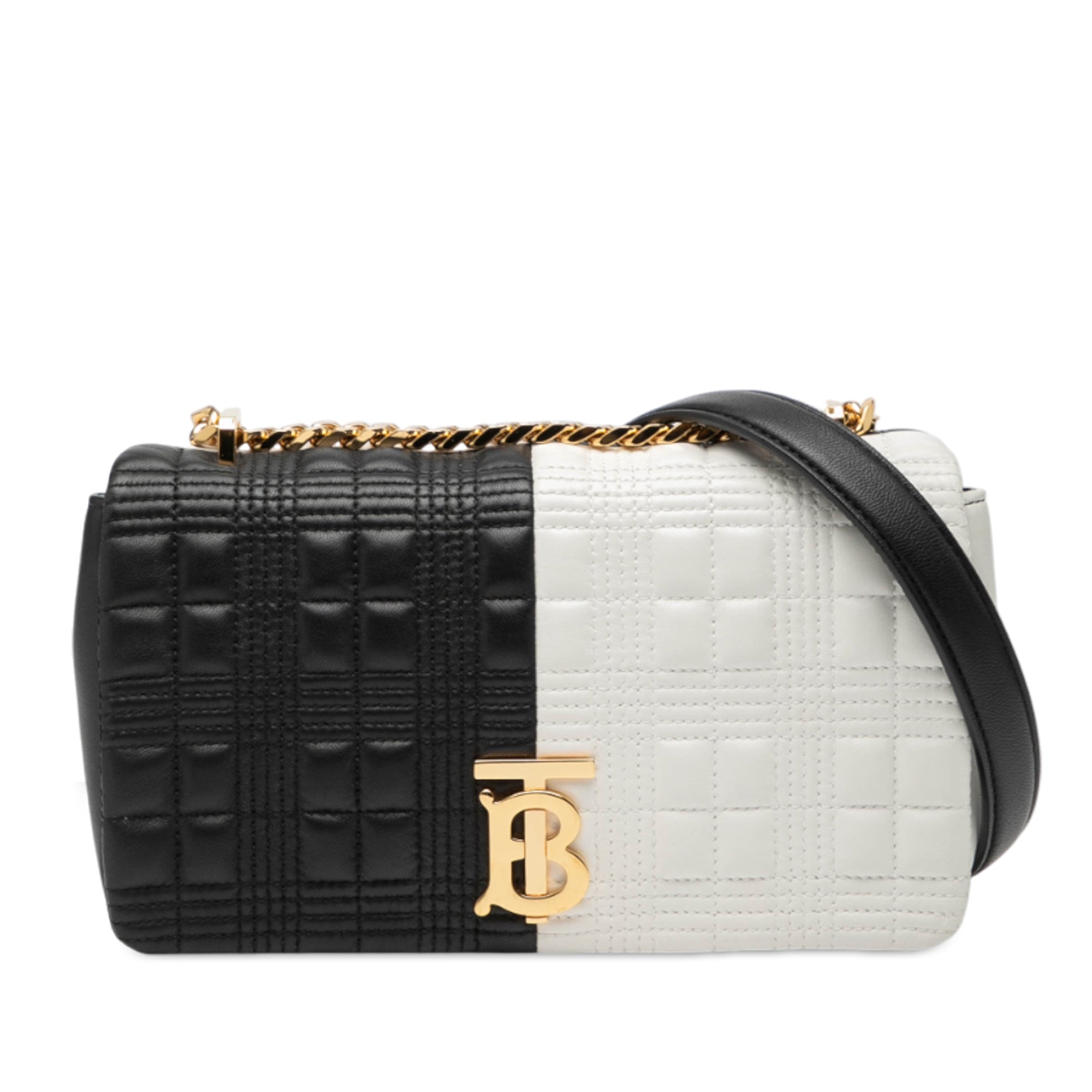 Small Bicolor Quilted Lambskin Lola Crossbody