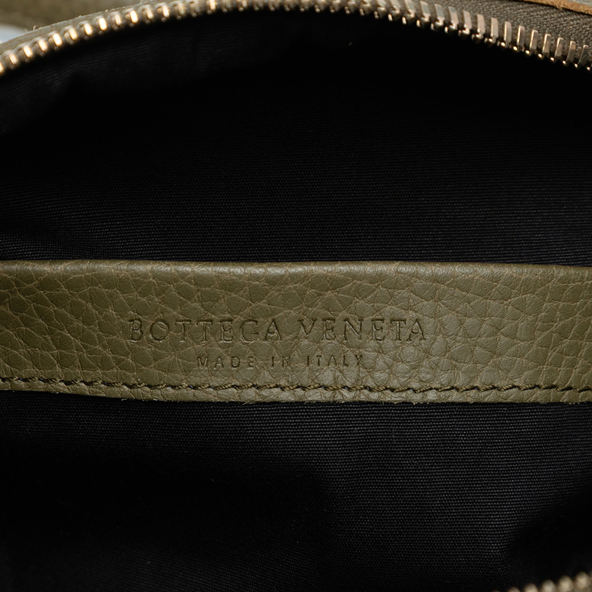 Leather Trimmed Satin Intrecciato Boston Bag