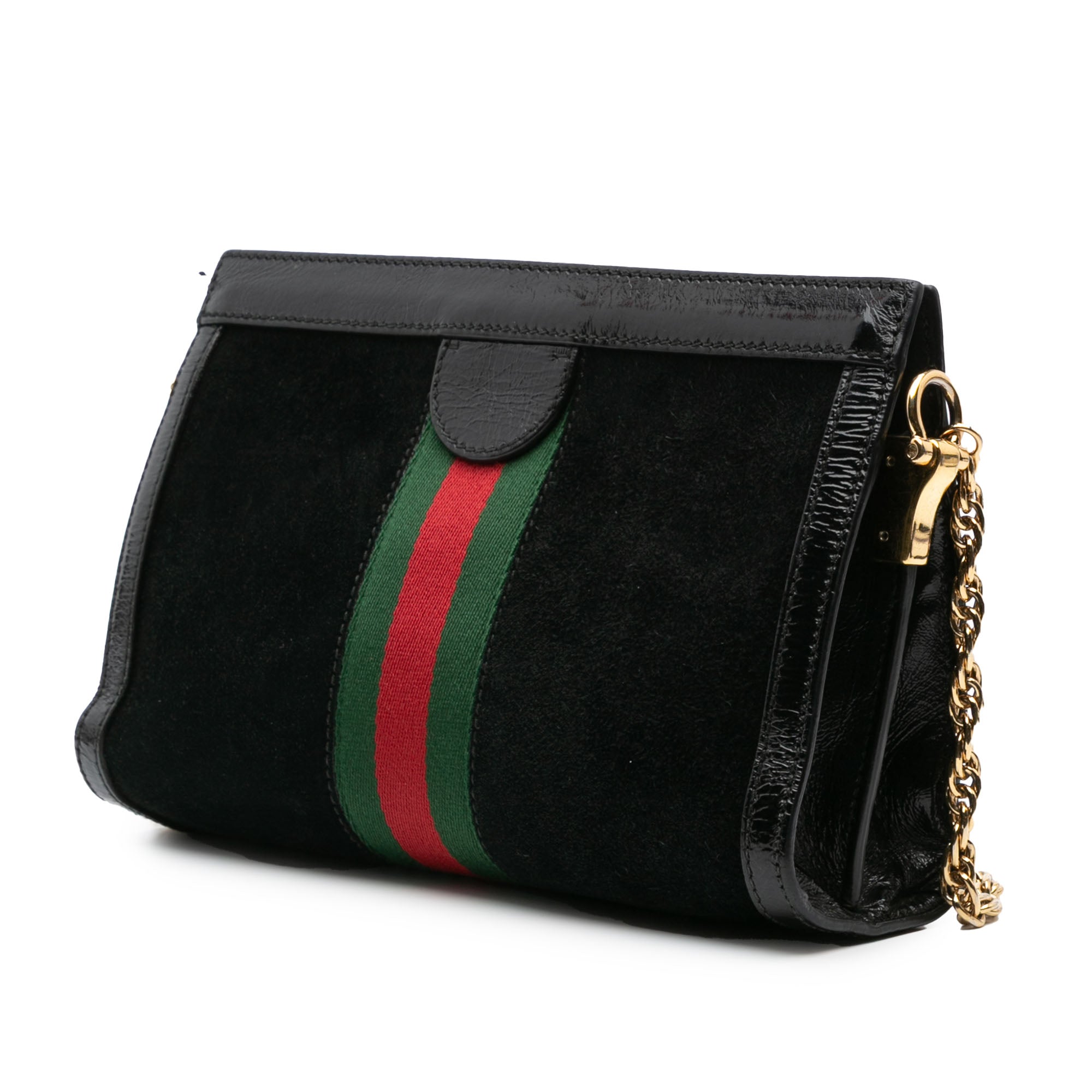 Small Suede Ophidia Chain Crossbody