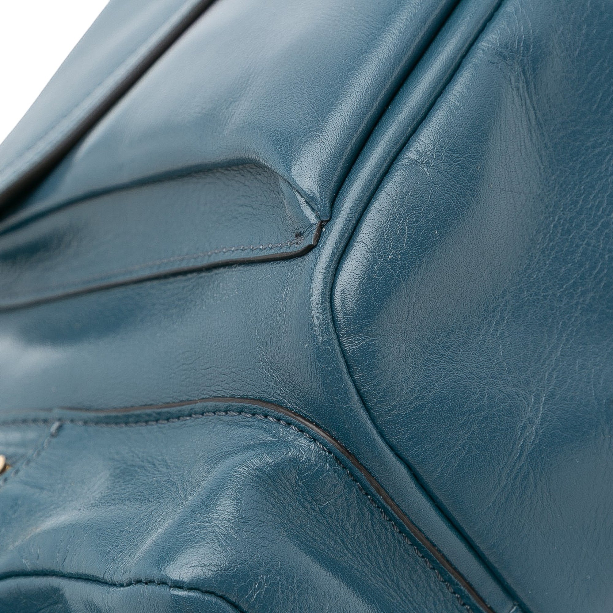 Shiny Leather Camera Bag