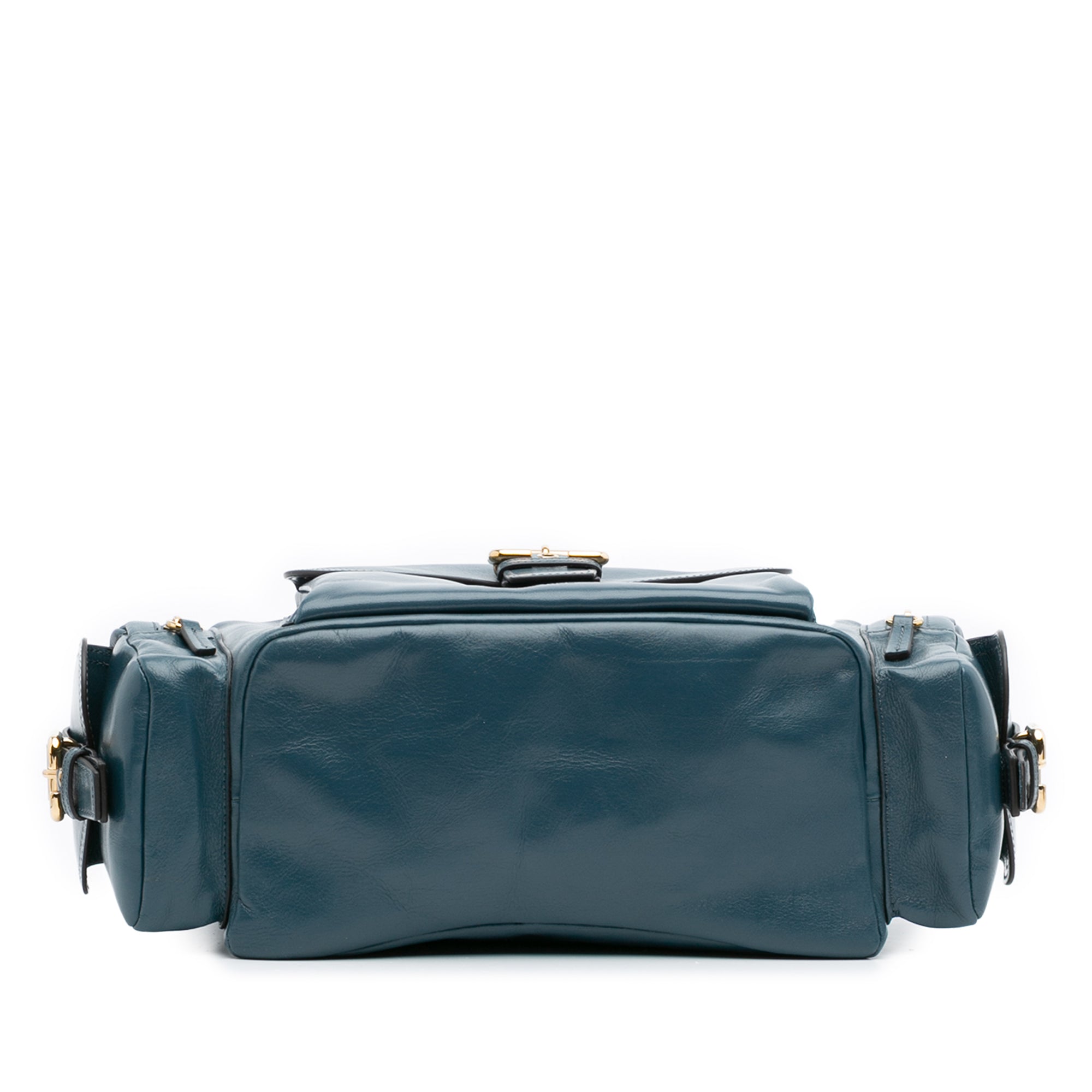 Shiny Leather Camera Bag