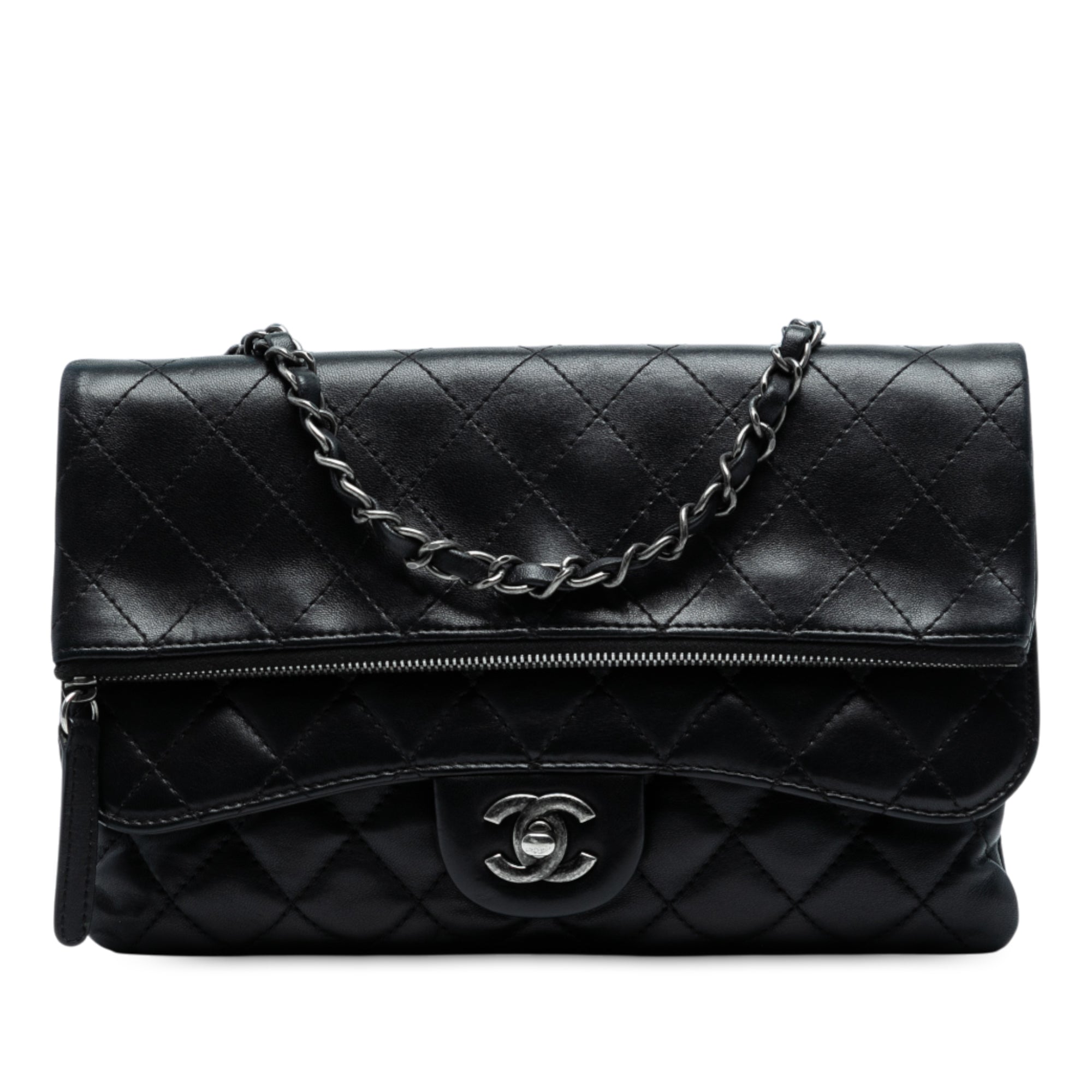 Paris-Salzburg Lambskin Zip Multi Flap