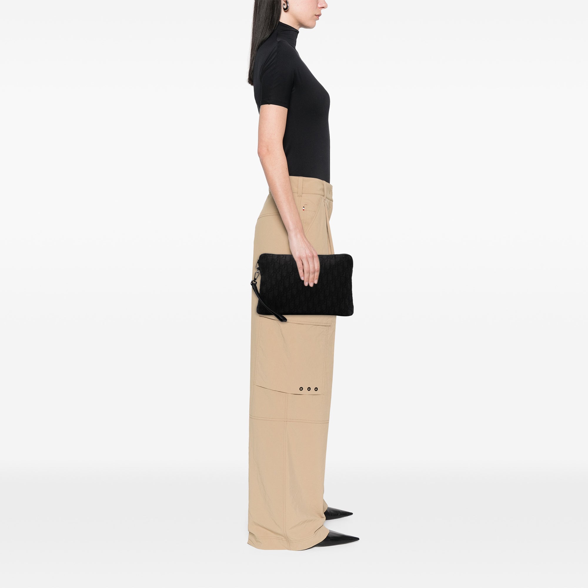 Oblique Canvas A4 Zipped Pouch